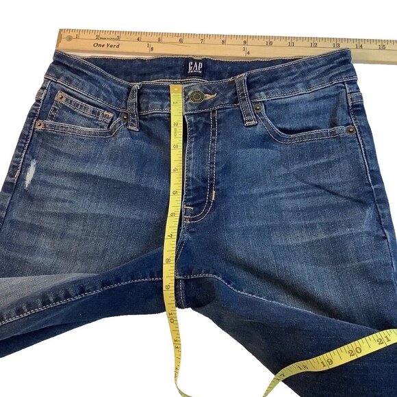 Gap Denim Jean Women's Size 28 Reg Mid Rise Legging Blue Denim - Picture 8 of 10